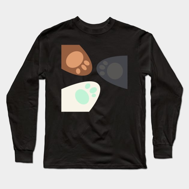 We Bare Bears - Paws Long Sleeve T-Shirt by jetstream